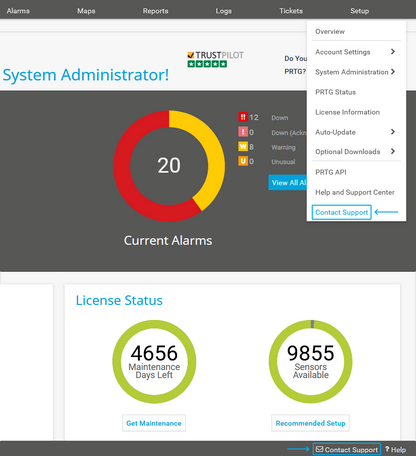 How to Open the Contact Support Form How to Open the Contact Support Form