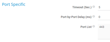 Port Specific Port Specific